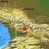 В Рачинском регионе Грузии произошло землетрясение