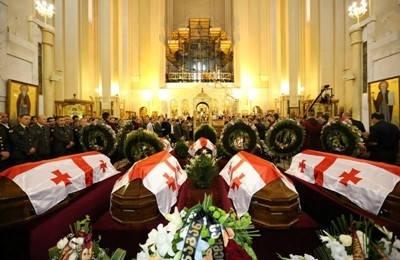 Сегодня состоятся похороны погибших в Афганистане грузинских военнослужащих