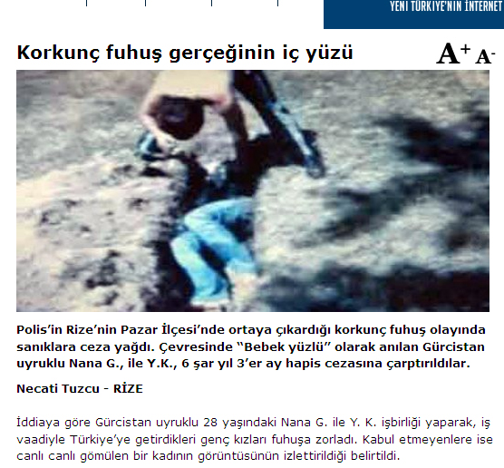 Девушку из Грузии живьем закопали в Турции за отказ стать проституткой