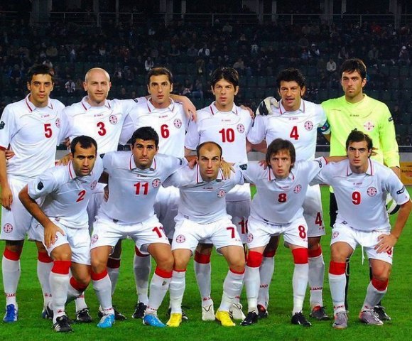 Команда Грузии попала в подгруппу вместе с чемпионом Мира и Европы по футболу